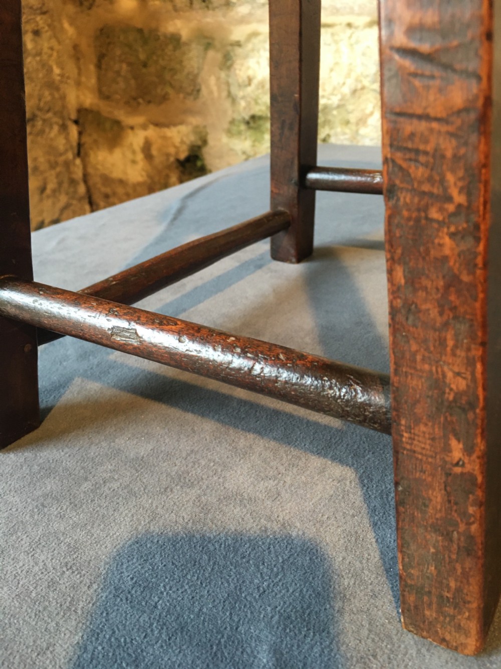 Country-made fruitwood stool View XIII
