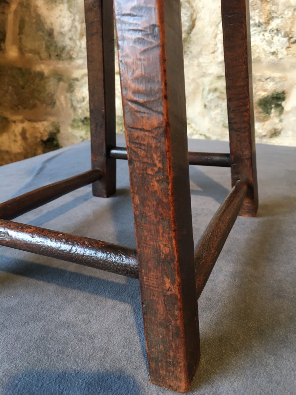 Country-made fruitwood stool View XV