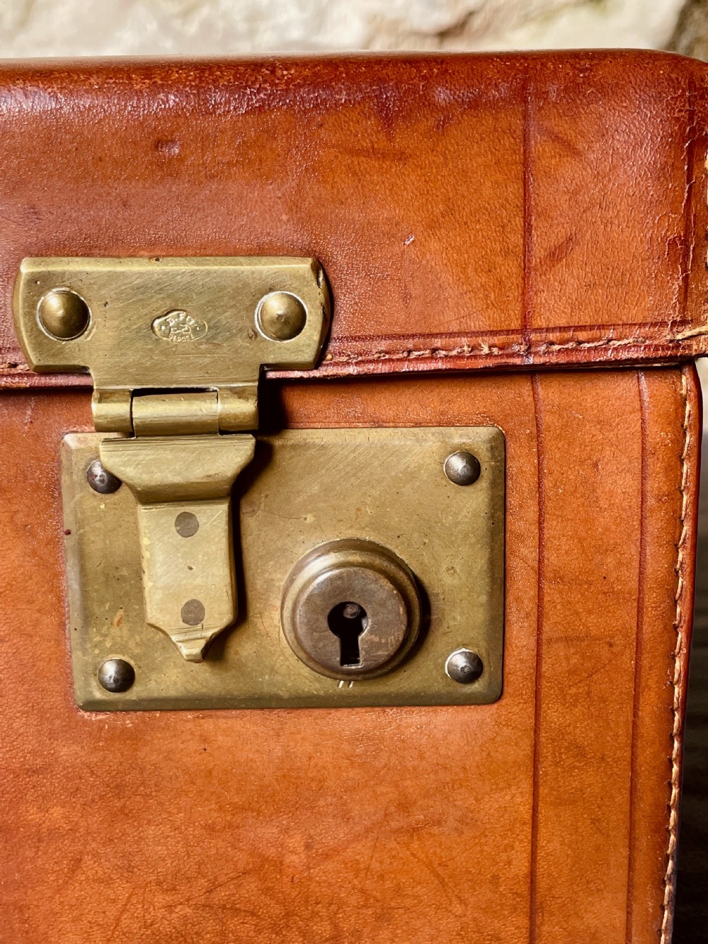 Luggage: a top quality leather suitcase View XIII