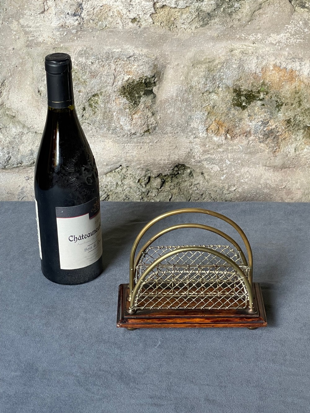 Desk-top accessory: an Edwardian letter rack View II