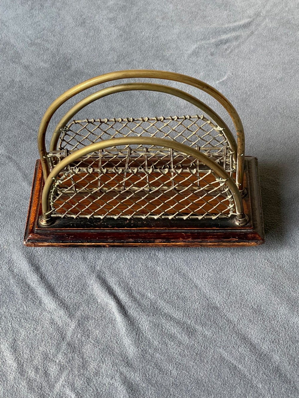 Desk-top accessory: an Edwardian letter rack View VI