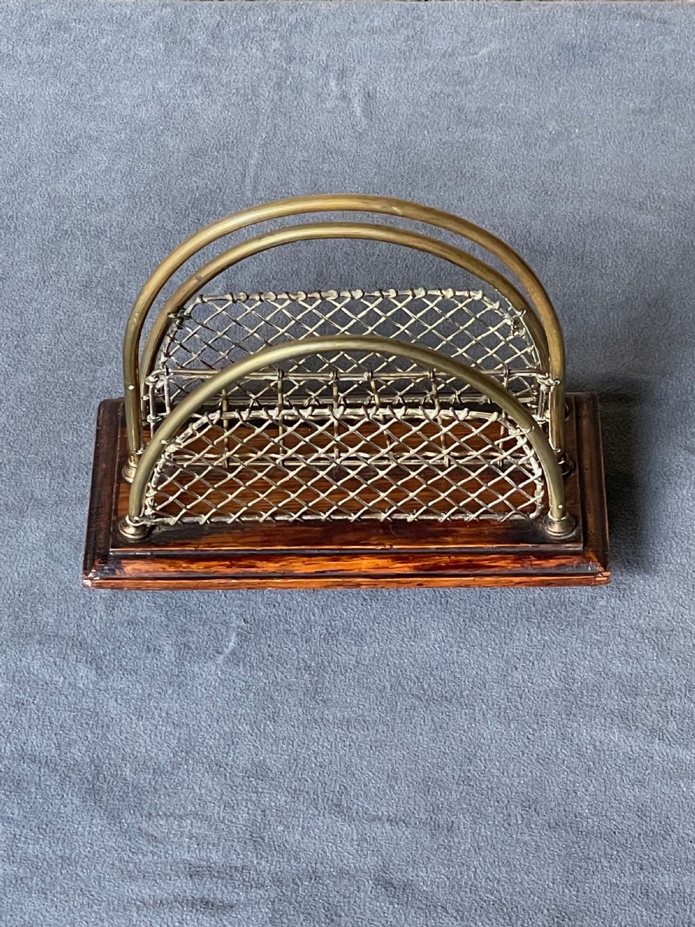 Desk-top accessory: an Edwardian letter rack View XI