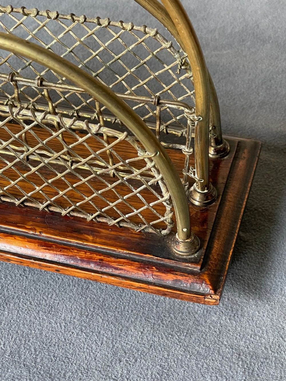 Desk-top accessory: an Edwardian letter rack View XII