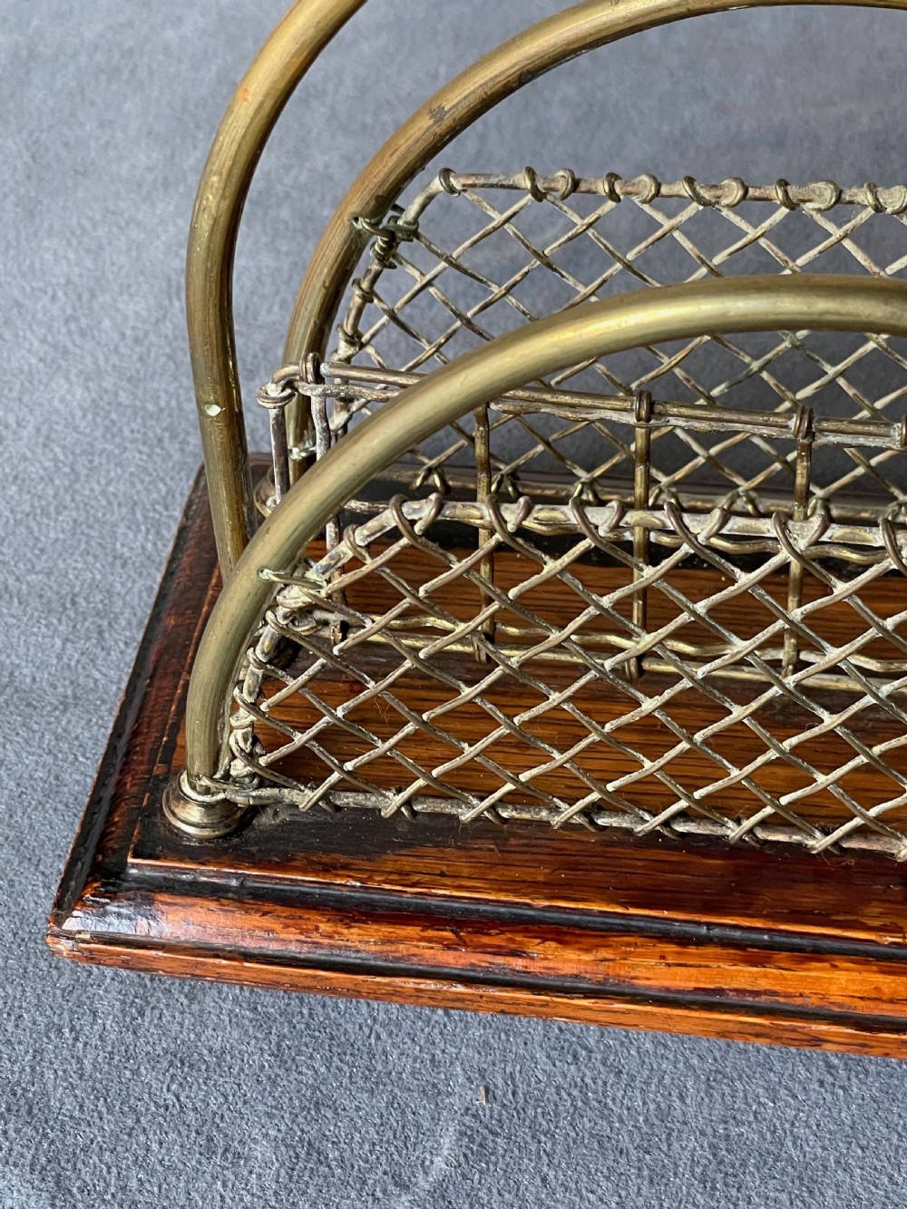 Desk-top accessory: an Edwardian letter rack View XIV