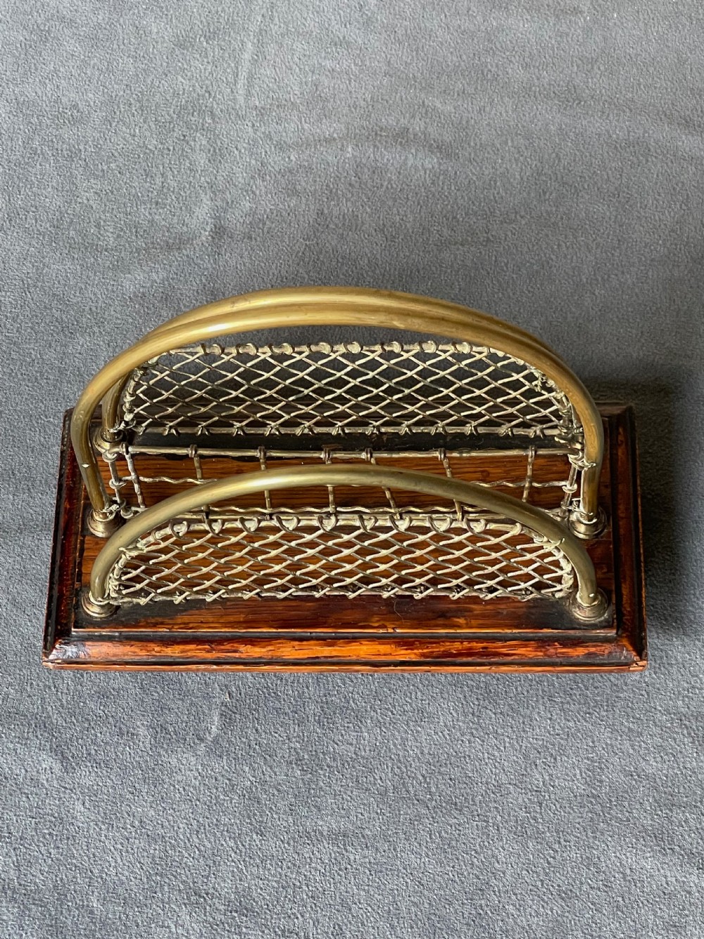Desk-top accessory: an Edwardian letter rack View XV