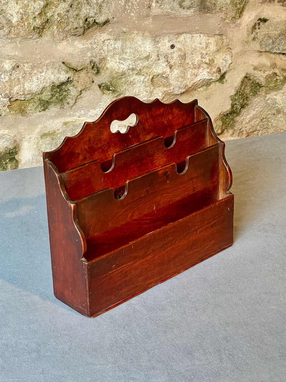 Stationery: a desk top letter rack View II