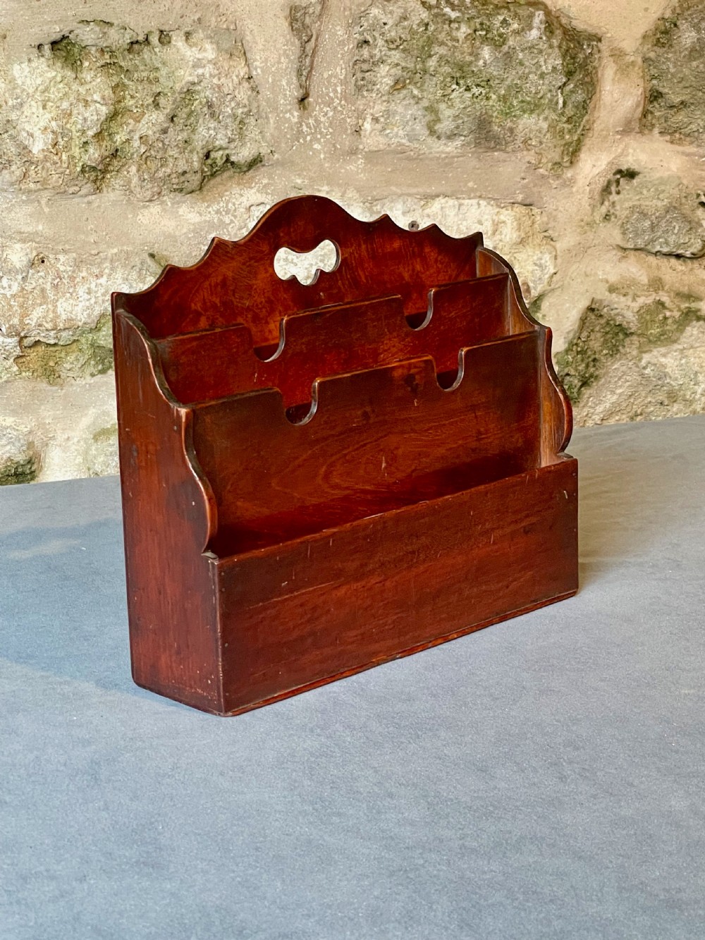 Stationery: a desk top letter rack View III