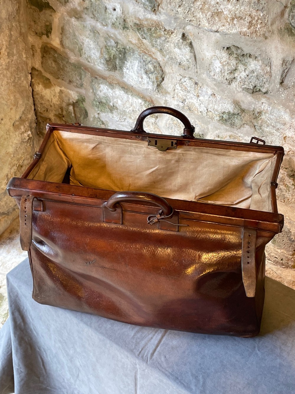 Leather luggage: a large Gladstone bag View X