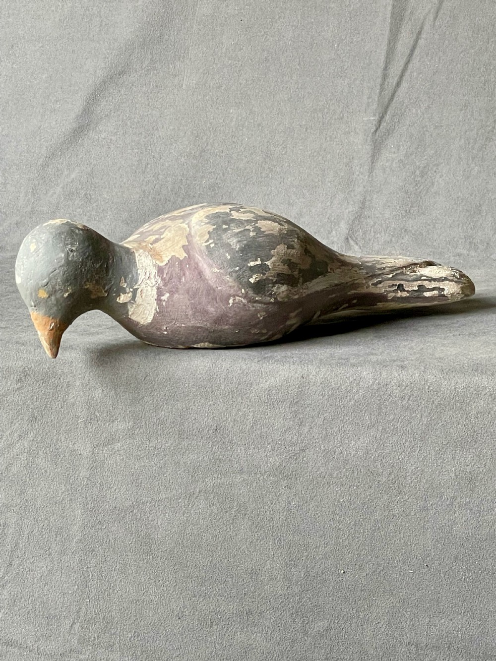 Three decoy pigeon figures View XIII