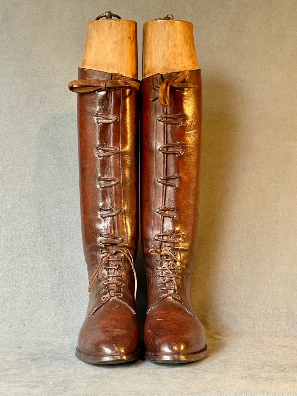 Magnificent pair of leather riding boots View III
