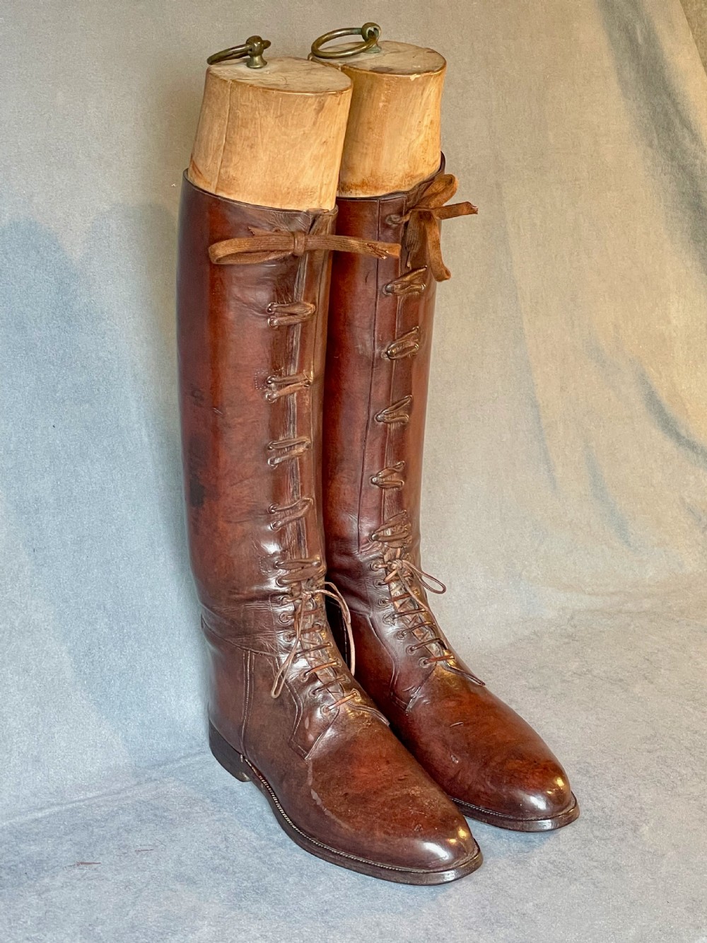 Magnificent pair of leather riding boots View IV