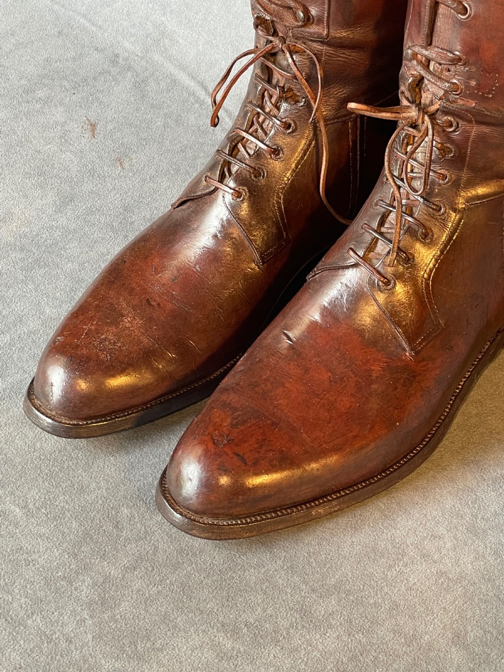 Magnificent pair of leather riding boots View V