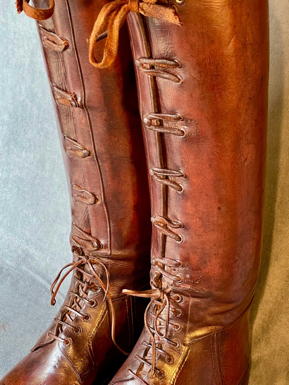 Magnificent pair of leather riding boots View VI
