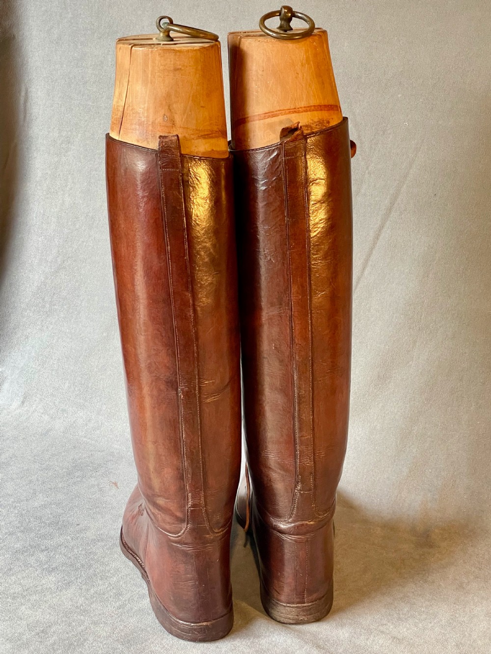 Magnificent pair of leather riding boots View XIII