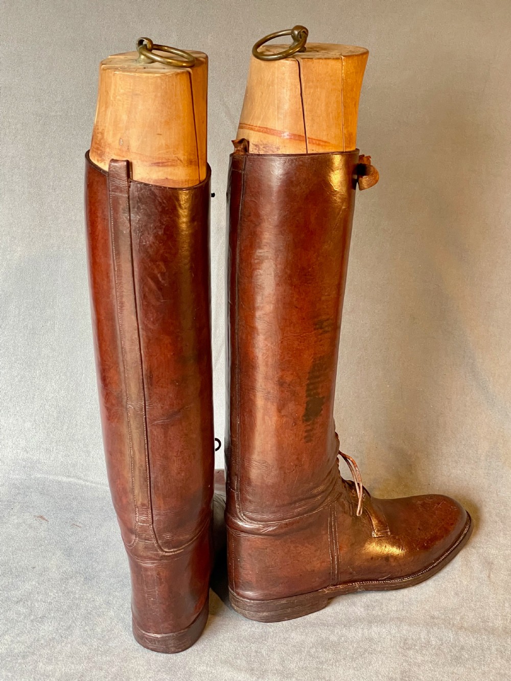 Magnificent pair of leather riding boots View XV