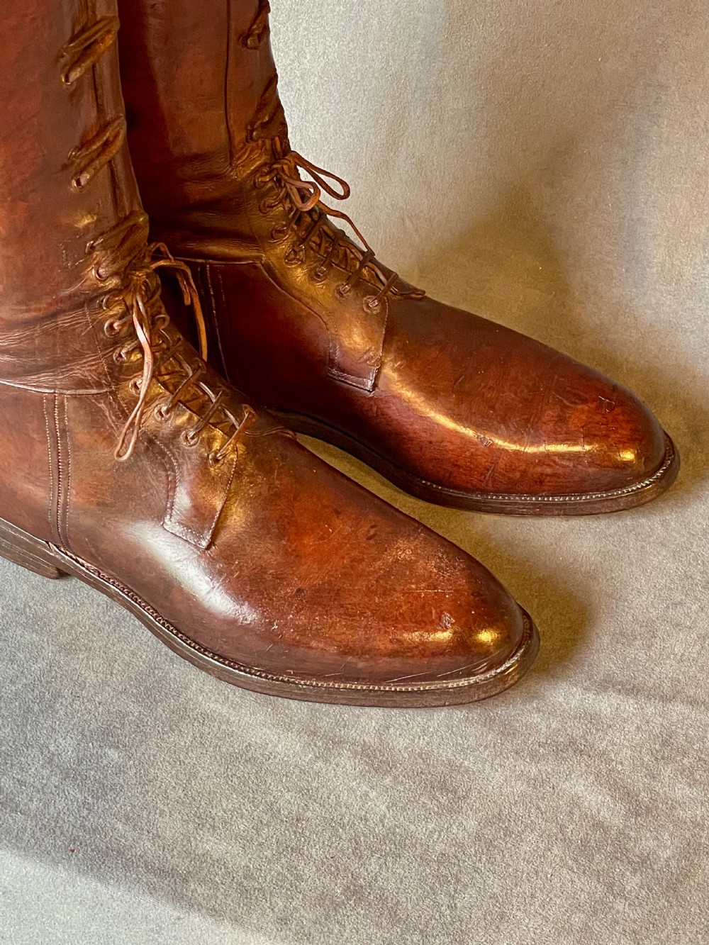 Magnificent pair of leather riding boots View XVI