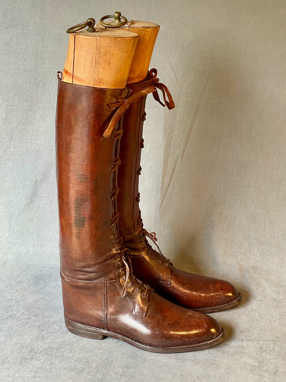 Magnificent pair of leather riding boots View XIX