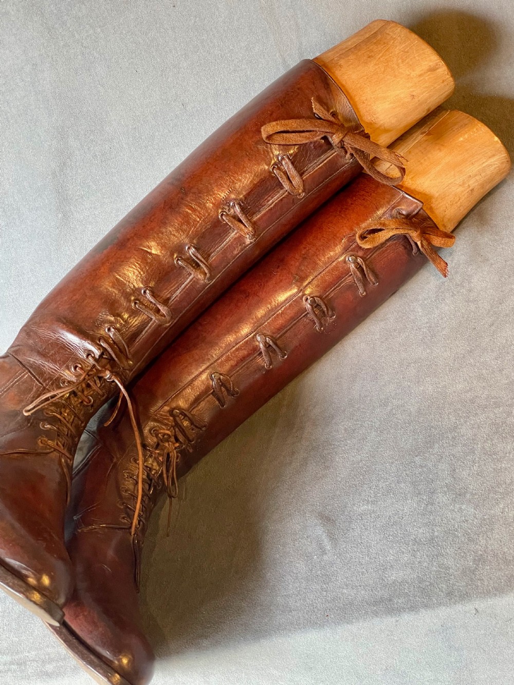 Magnificent pair of leather riding boots View XXII