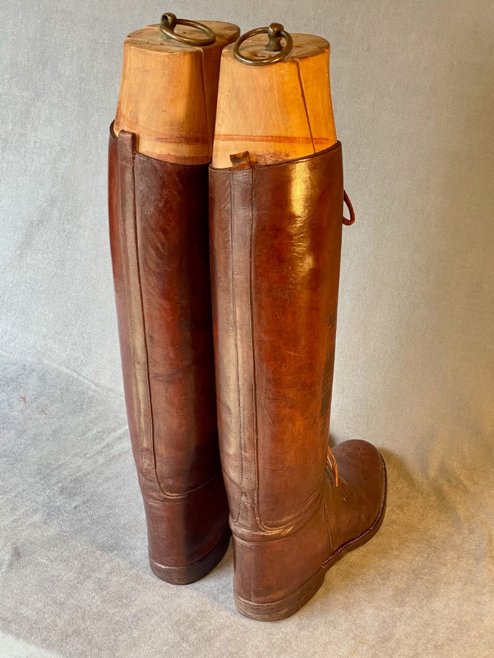 Magnificent pair of leather riding boots View XXV