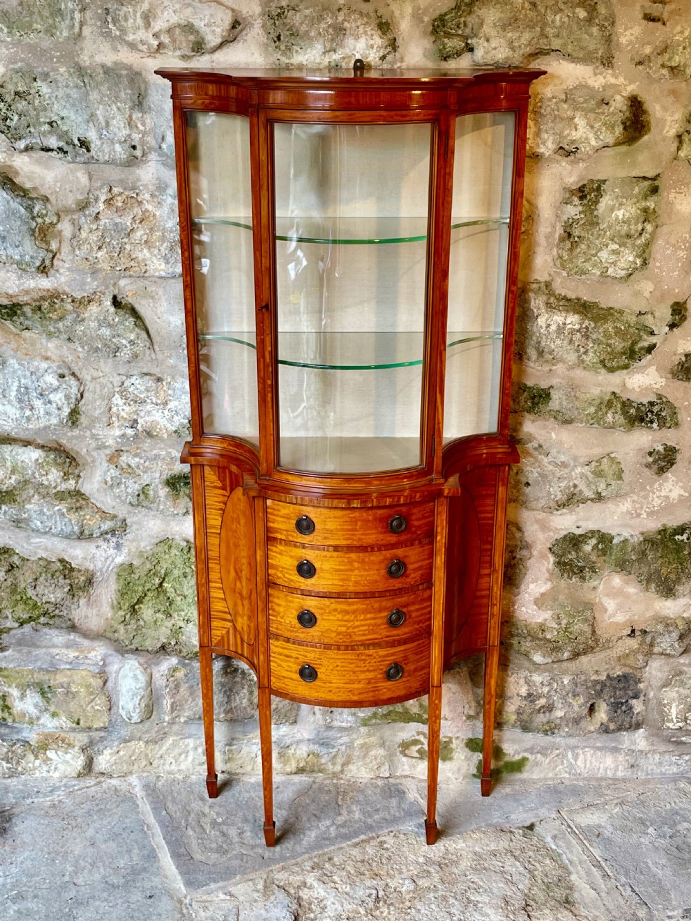 Small Edwardian Display Cabinet