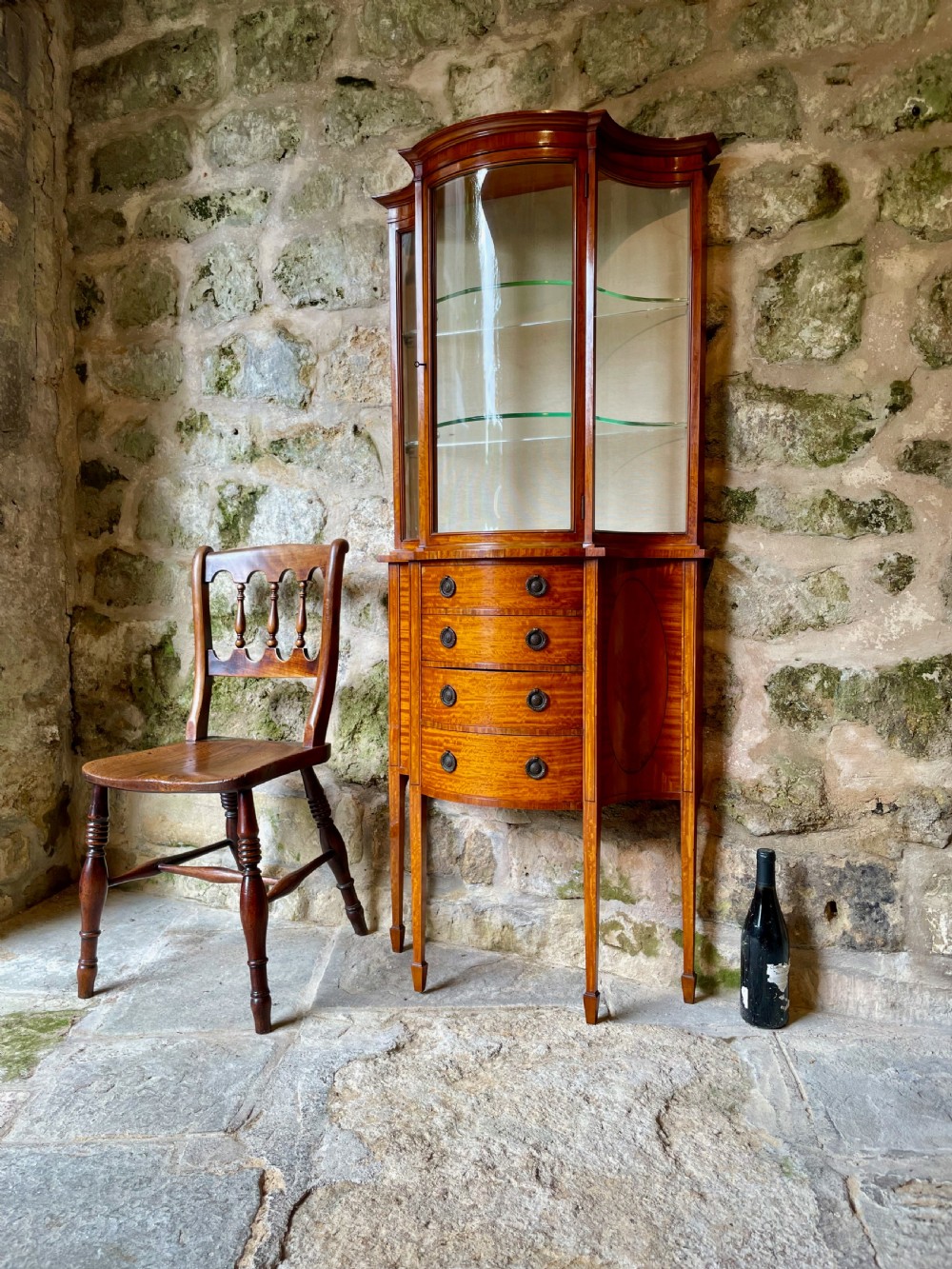 Small Edwardian Display Cabinet View II