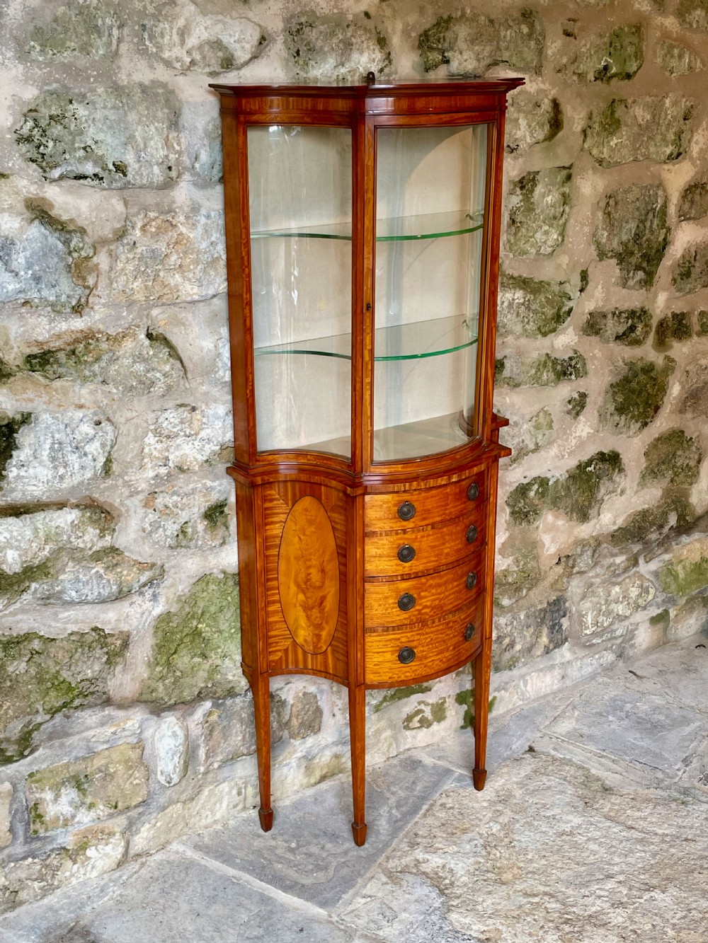 Small Edwardian Display Cabinet View III