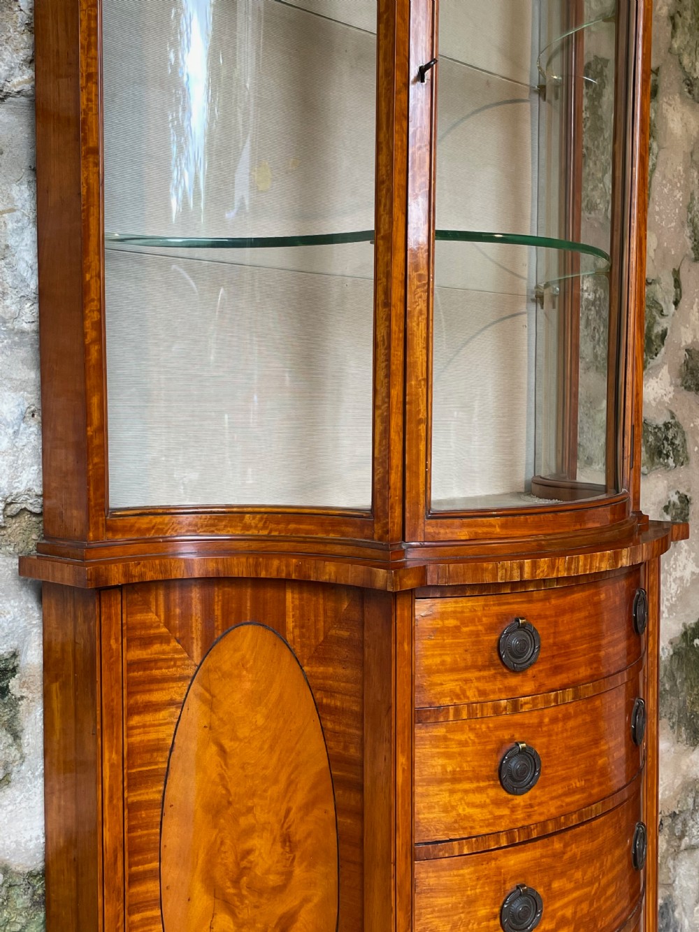 Small Edwardian Display Cabinet View V