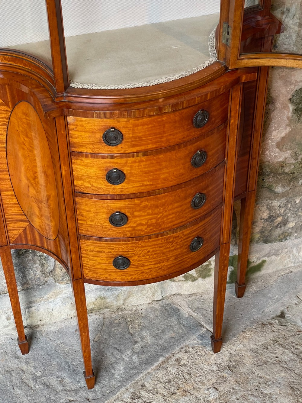 Small Edwardian Display Cabinet View XXI
