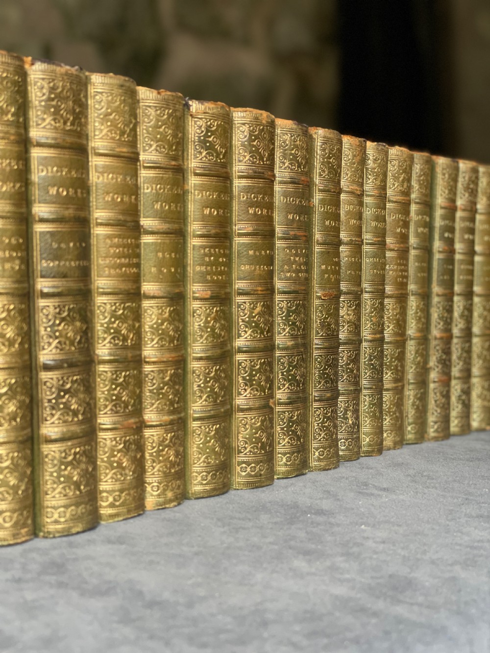 Sixteen Leather Bound Books