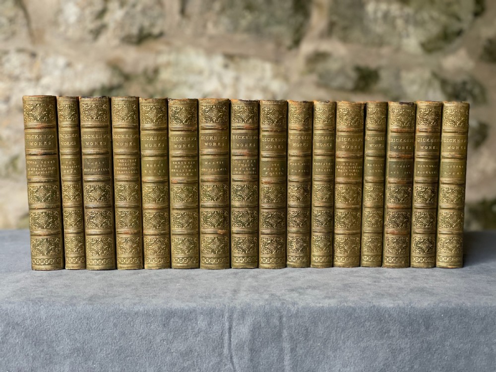 Sixteen Leather Bound Books View II