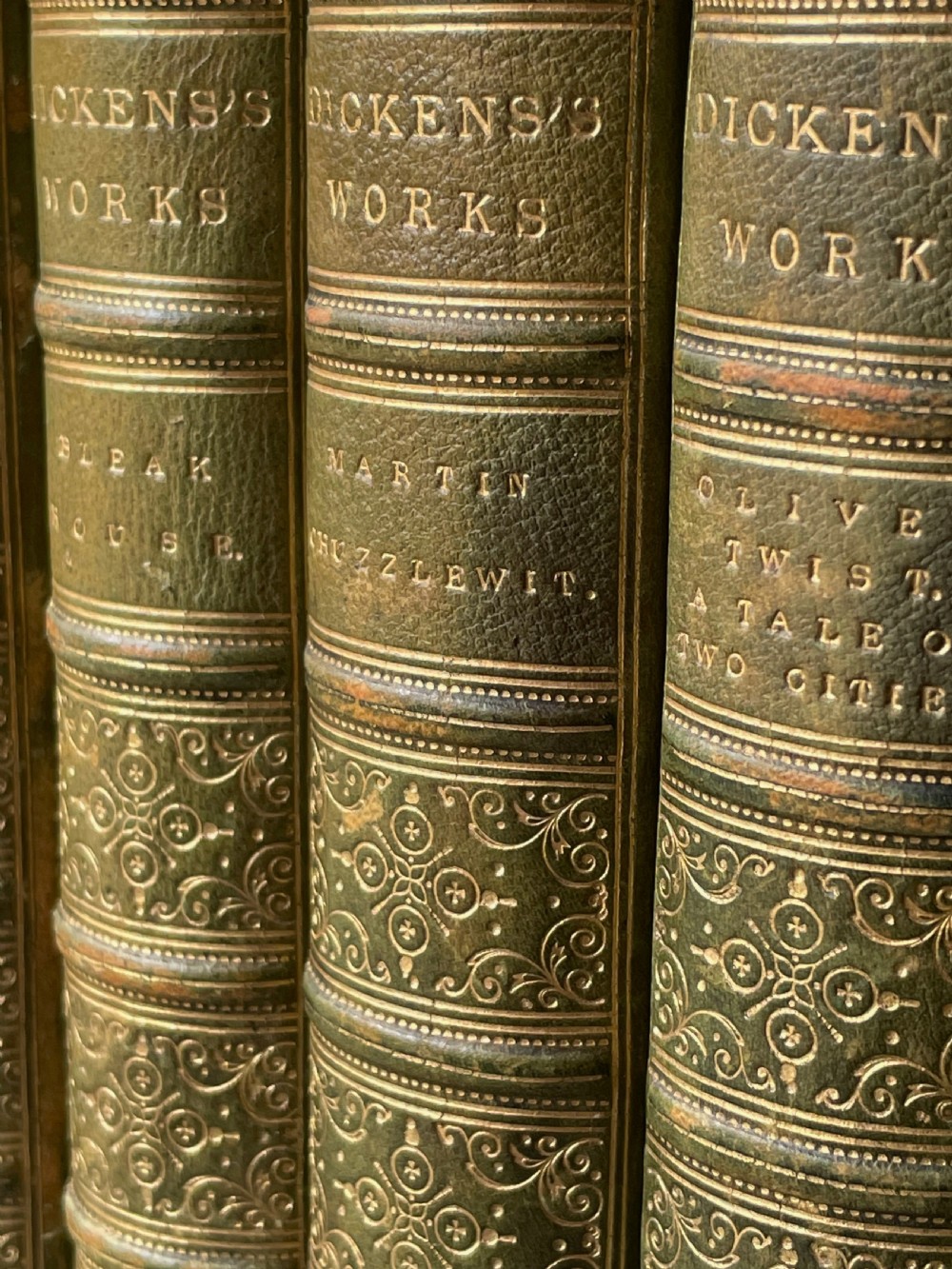 Sixteen Leather Bound Books View VIII