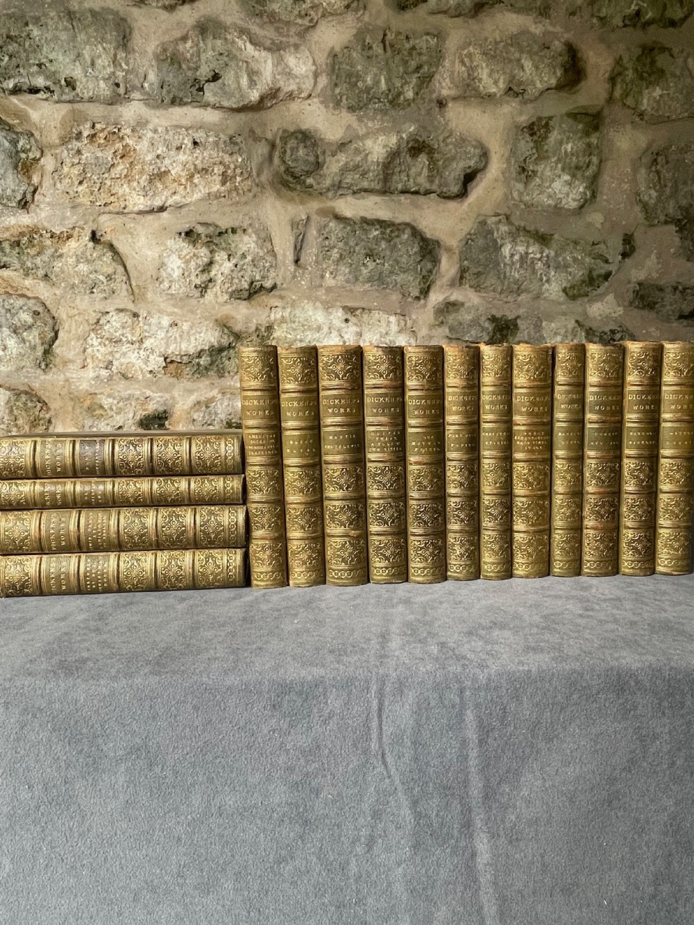 Sixteen Leather Bound Books View X