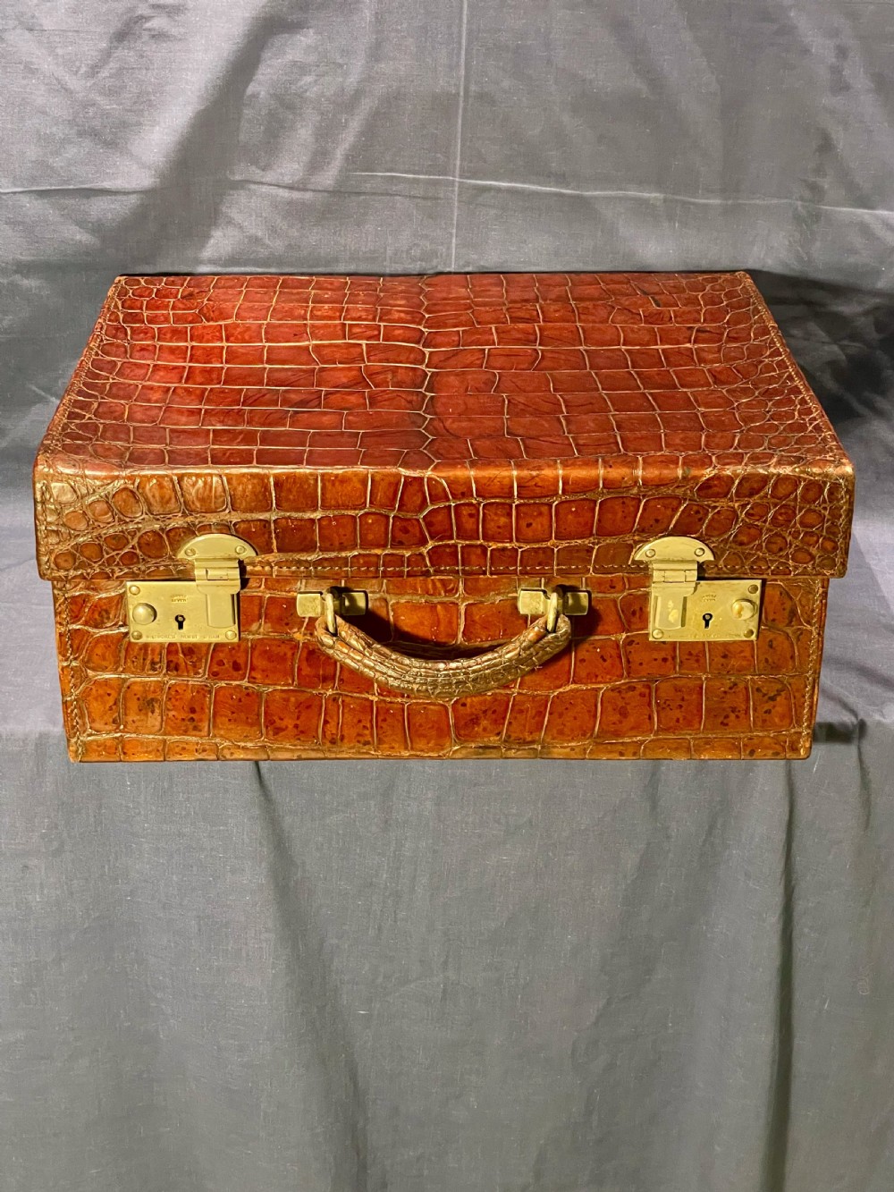 Fine leather suitcase