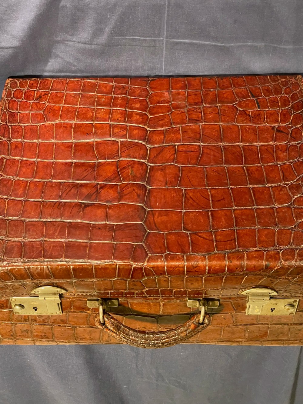 Fine leather suitcase View II