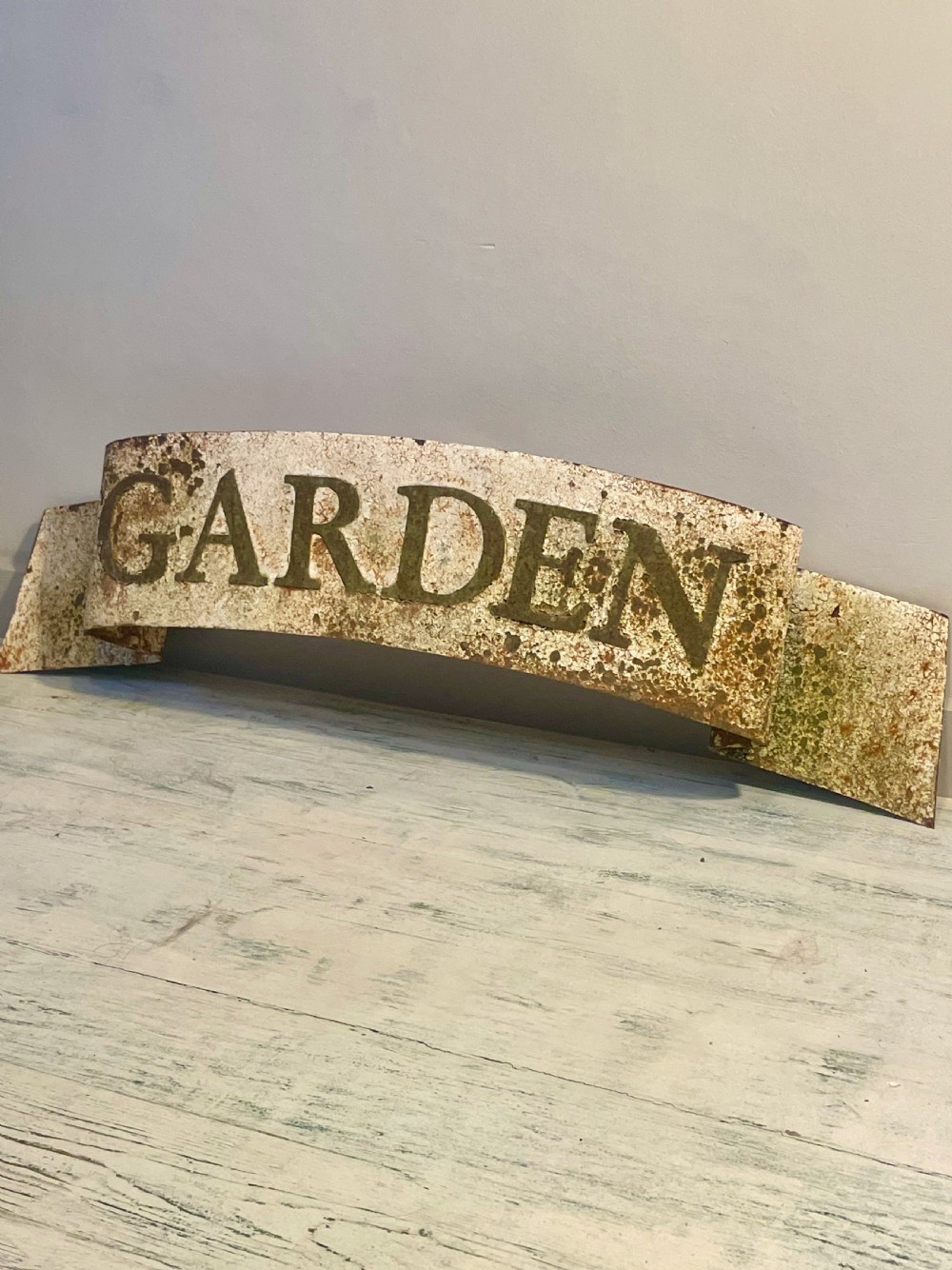 Painted wall-hanging sign View II
