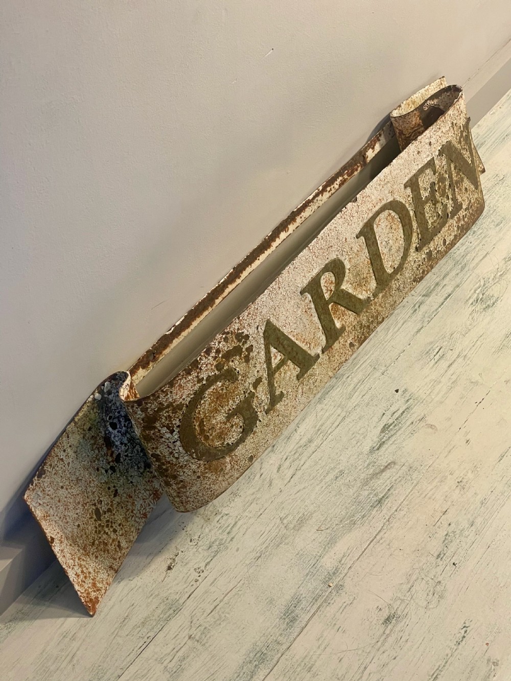 Painted wall-hanging sign View V