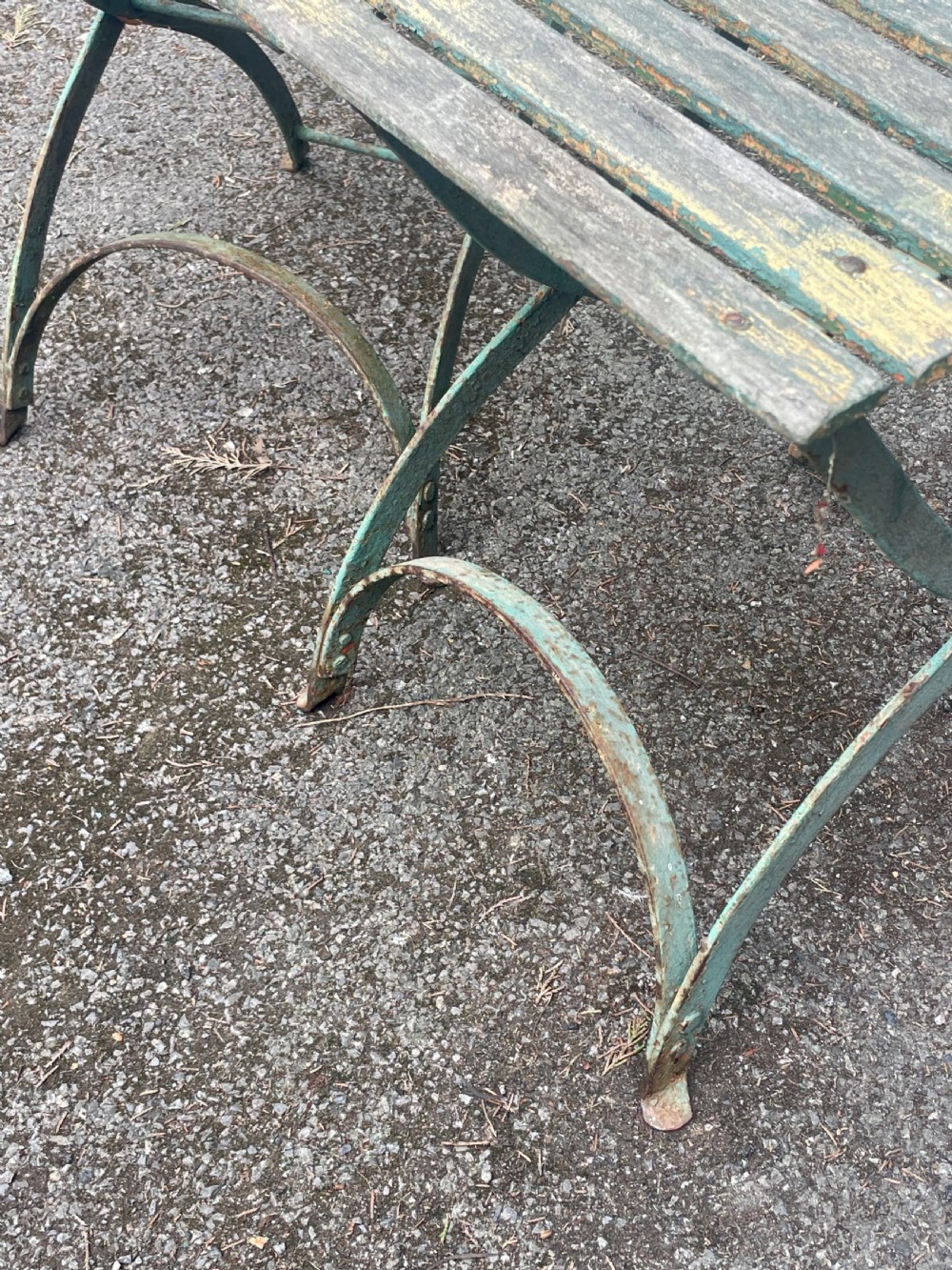 Pair of painted garden chairs View V