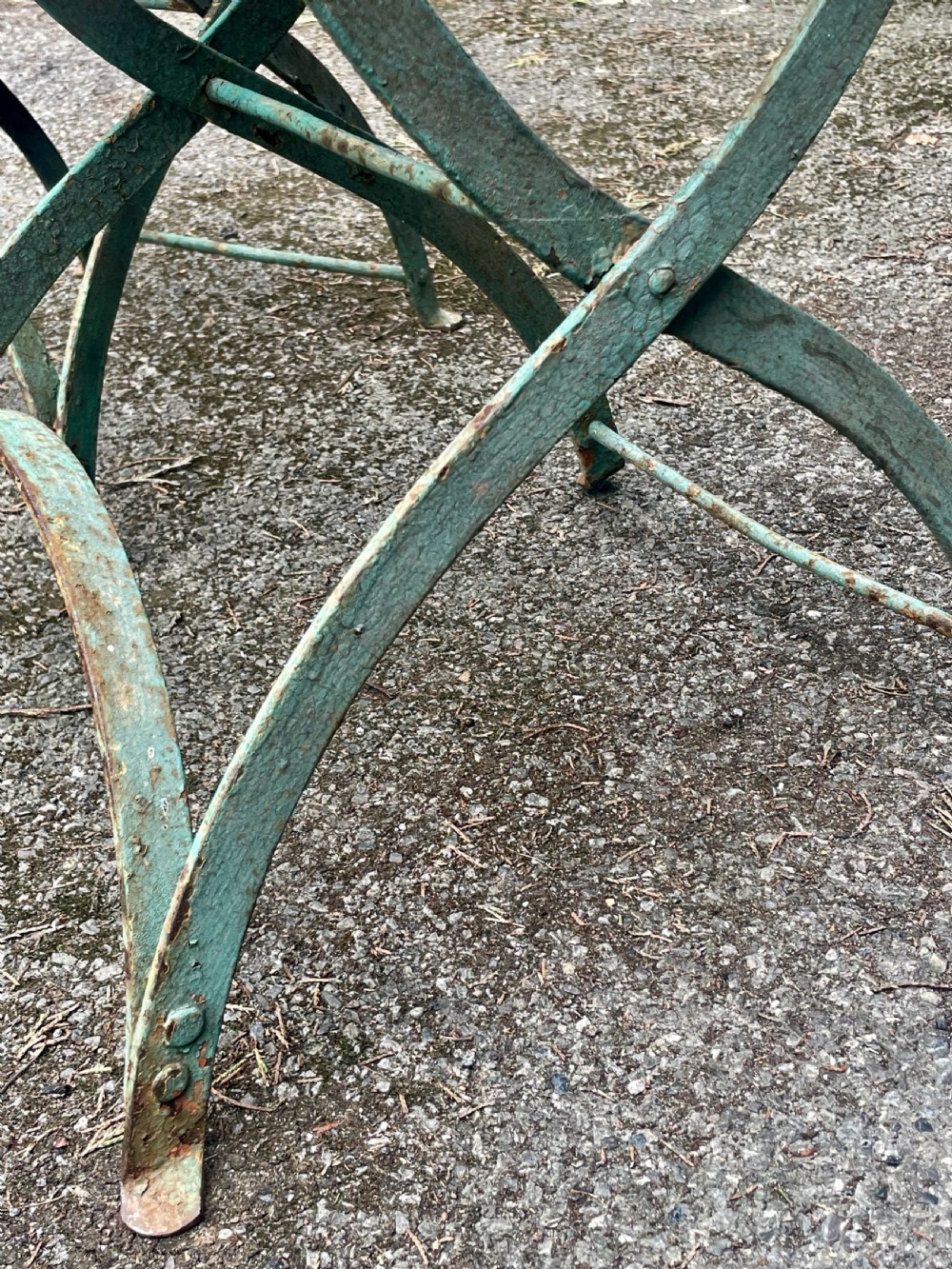 Pair of painted garden chairs View VI