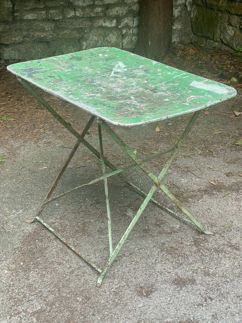 Painted garden table