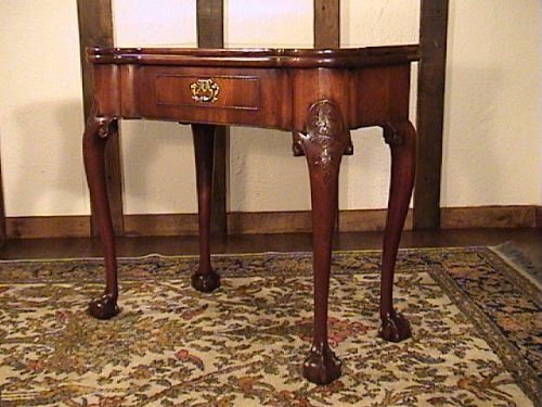 George II Mahogany Fold Over Tea Table