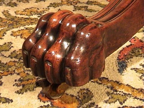 fig 3. Lions Paw George III Mahogany Dining Table c. 1810