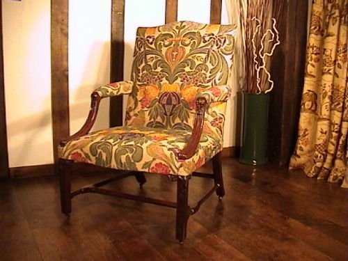 George III Mahogany Gainsborough Armchair C.1760