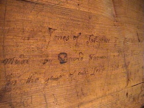fig 1. George III Walnut Chest on Chest - Signed and Dated Piece