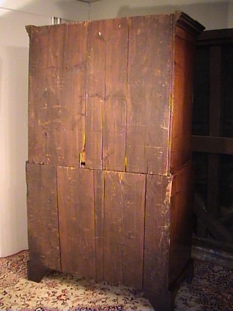fig 4. George III Walnut Chest on Chest - Signed and Dated Piece