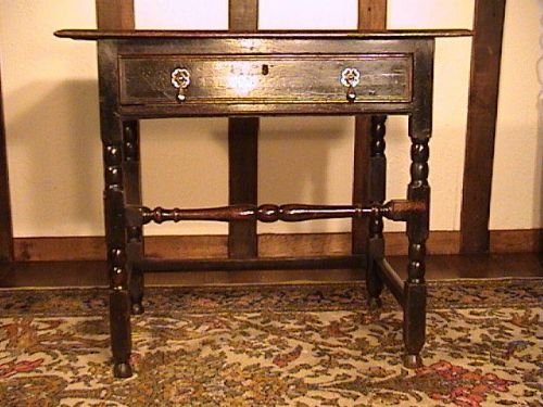 Charles II Oak Side Table C. 1670