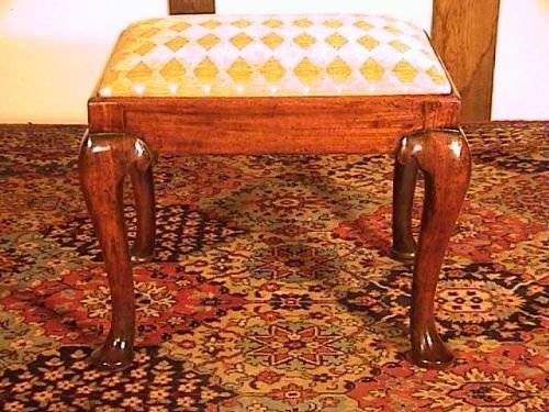 fig 1. Very good Early Georgian Footstool