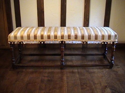 Finest William & Mary Long Stool C. 1690