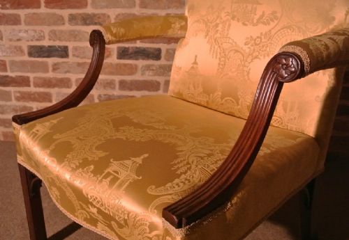 fig 4. Exceptional George III Mahogany Gainsborough Chair c. 1760