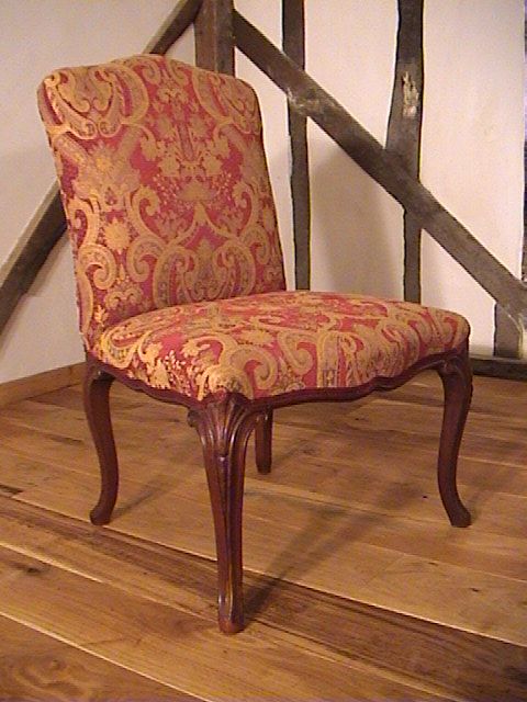 fig 1. 18th Century Camel Back Walnut Chair