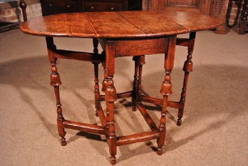 fig 2. Diminutive Queen Anne Oak Side Table